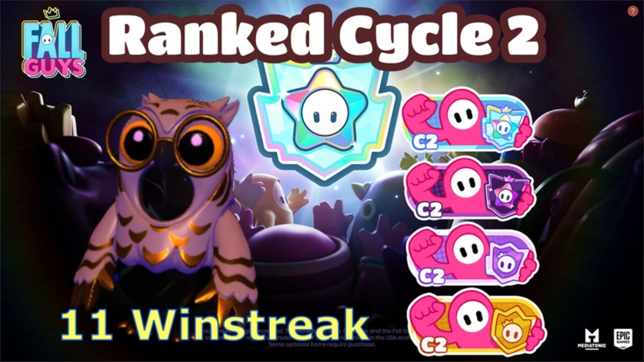 Fall Guys Ranked Knockout 11 Winstreak Full Gameplay Circle 2