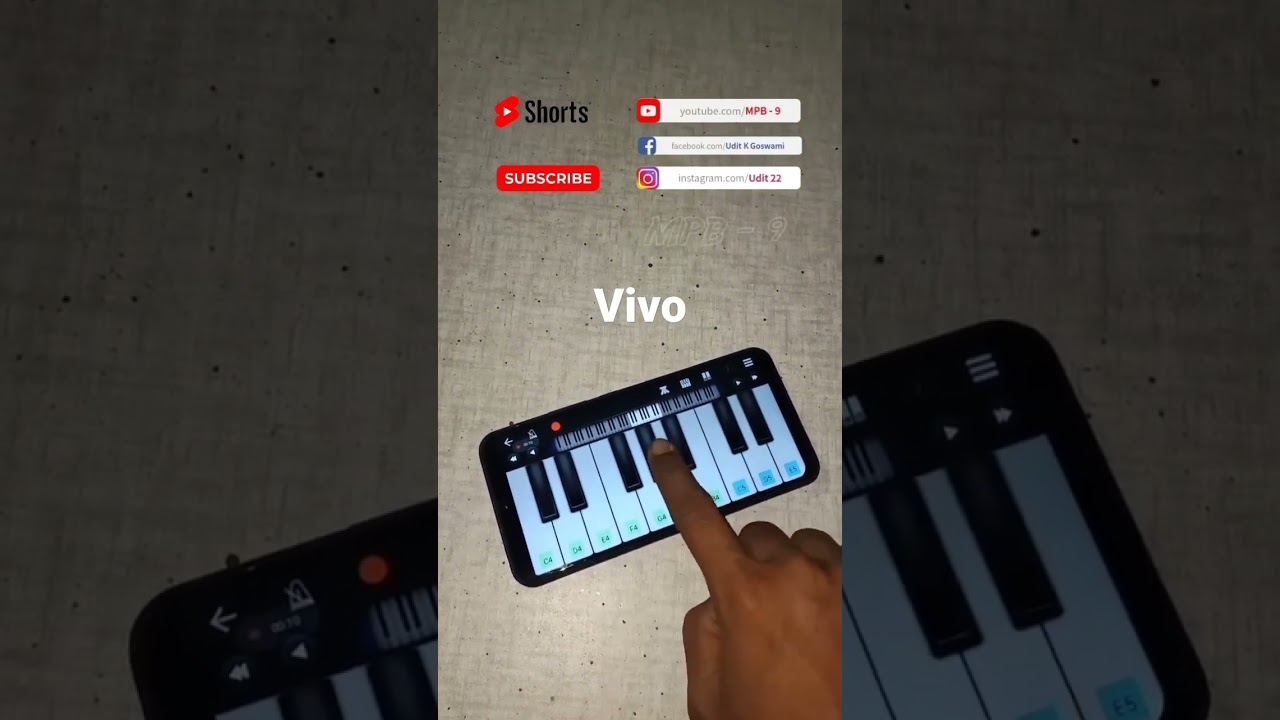 ViVo Mobile Piano Tutorial BGM | #vivo #vivoringtone #piano #shorts #tutorial #bgm