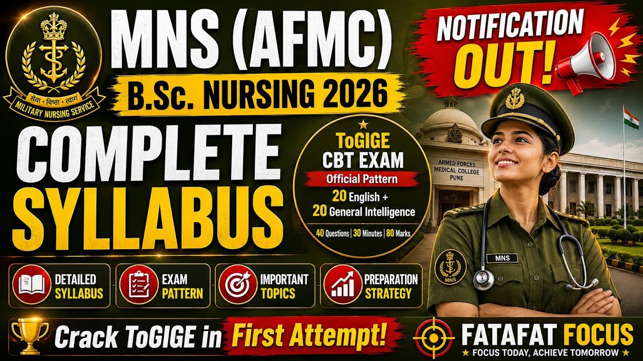 🎯MNS 2026 Detailed Syllabus Explained! ✅ English ✍️ Reasoning 🧠 CBT Pattern 📝