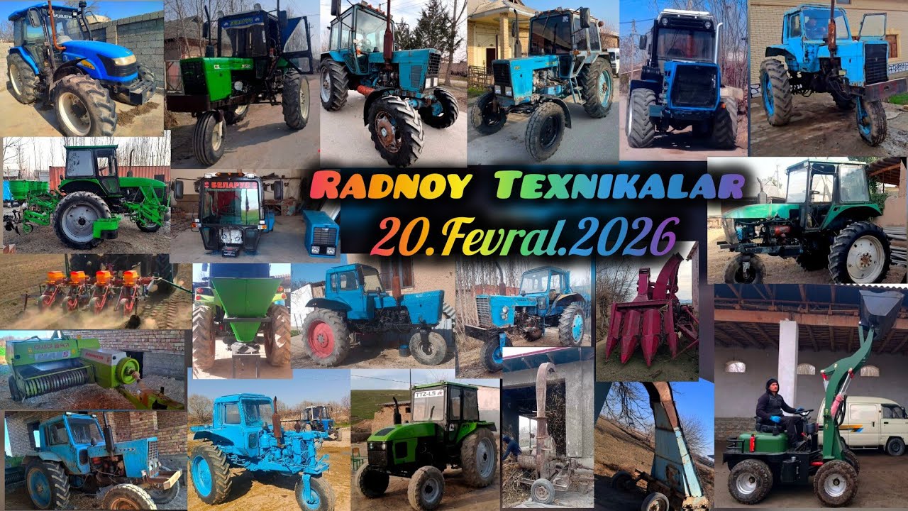 Arzon Traktorla 20.Fevral.2026 Belarus Mtz Ttz  T28 Mini Pagruzchik New Holland Xerson Seyelka Claas