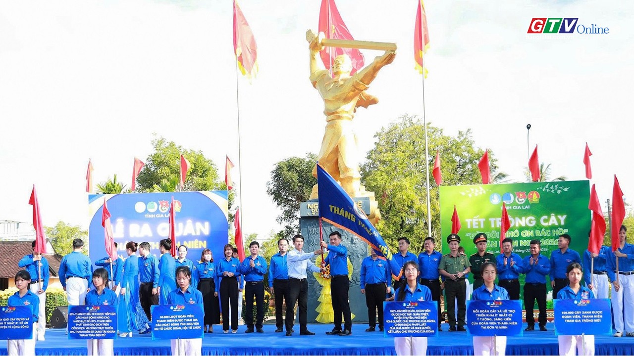 Tháng Thanh niên 2026: Gia Lai phấn đấu 50.000 lượt thanh niên tình nguyện