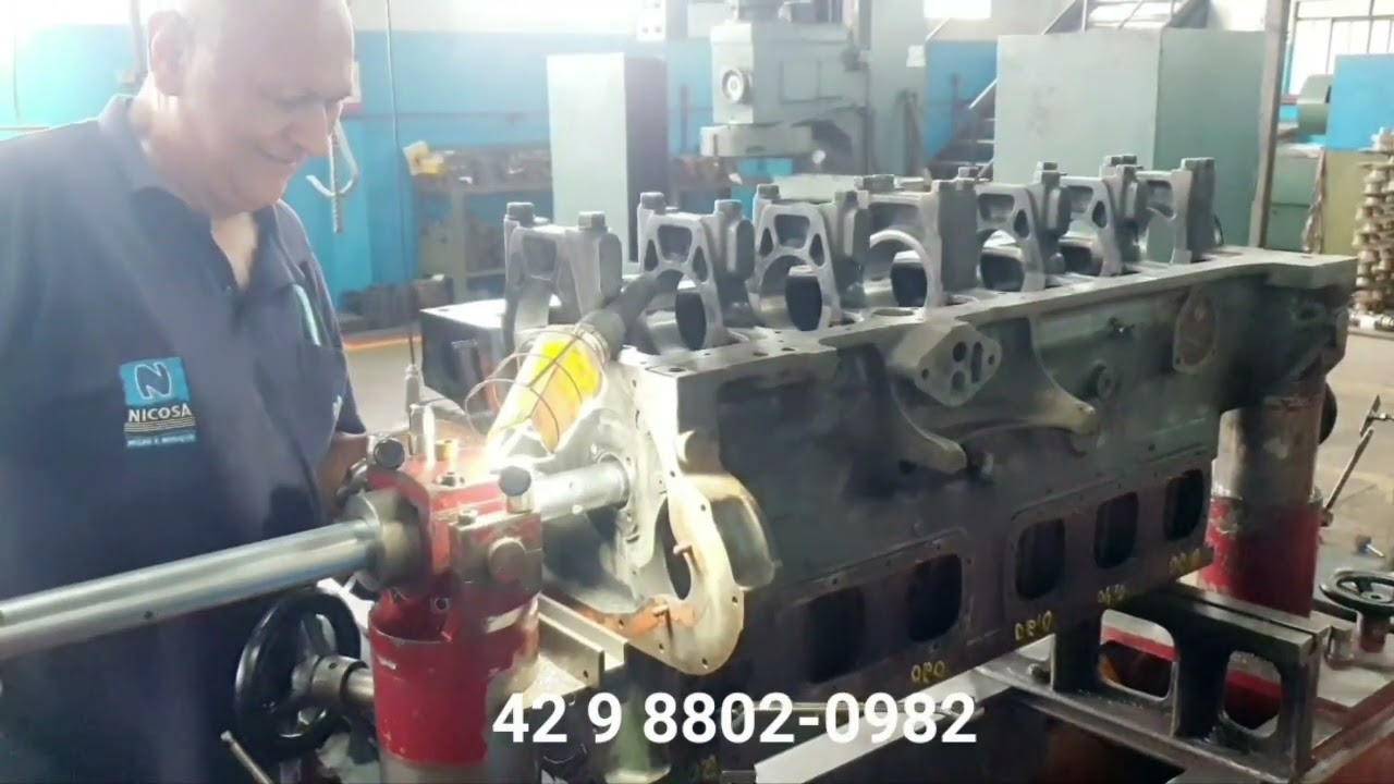 Mais um Motor MBB OM355/6LA 1934 retificado com pistões do 1935.  na NICOSA PONTA GROSSA É CLARO