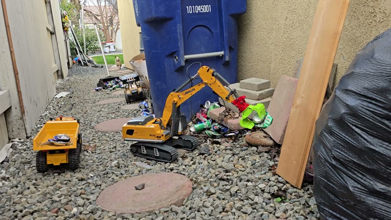 Cleaning up some aluminum cans...@Rchobbies @rcconstruction @huina580