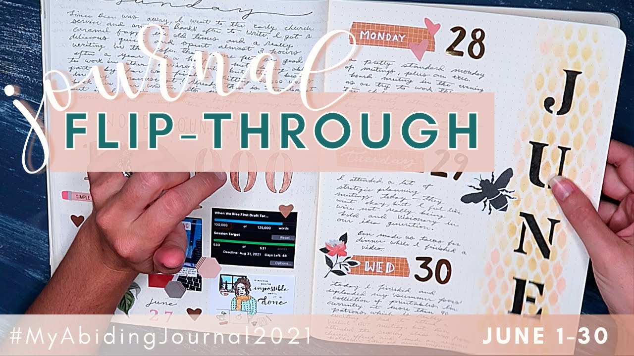 Creative Journal Flip Through // Daily Journal in a Traveler's Notebook | #MyAbidingJournal2021
