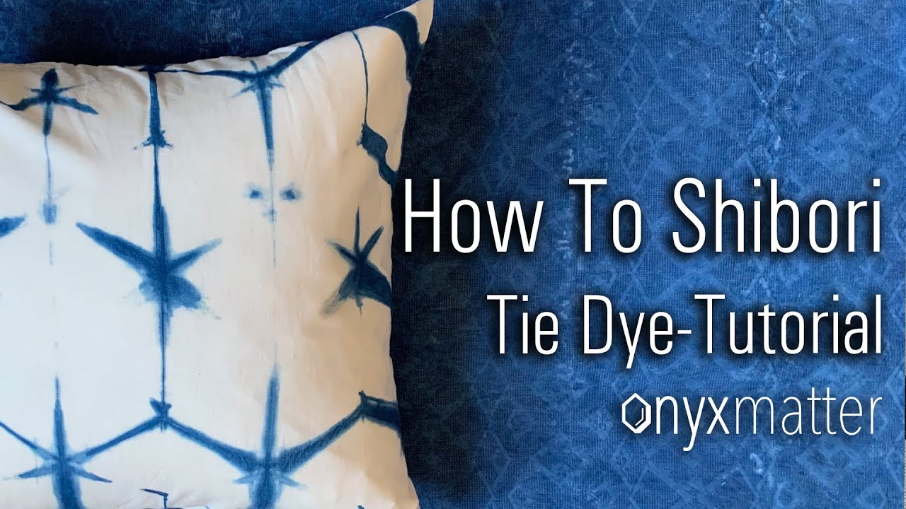 How to Shibori Tie Dye- Equilateral Triangle Itajime Tutorial