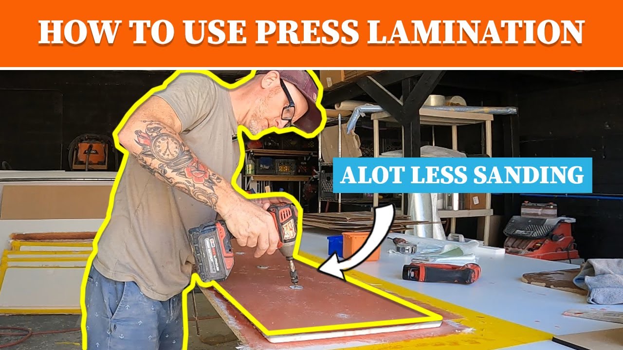 HOW TO use PRESS LAMINATION to save HOURS of SANDING LABOR / Boat Restoration