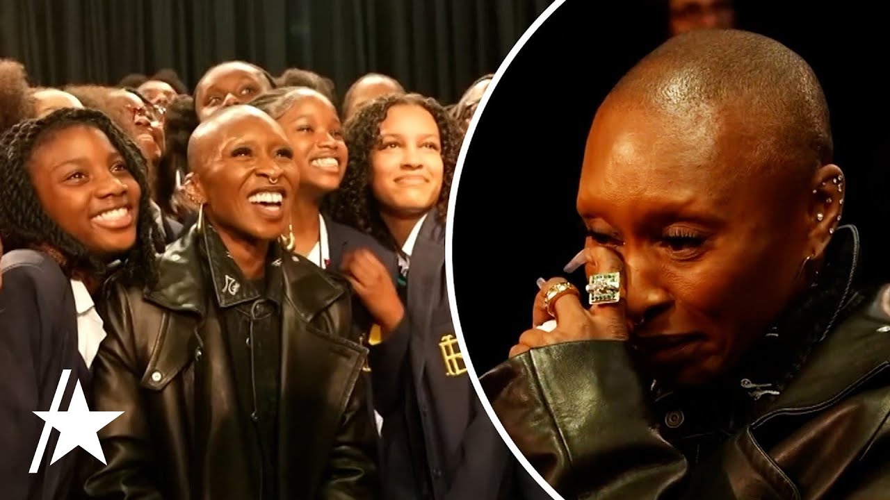 Cynthia Erivo Breaks Down In Tears Surprising Students From Her High School