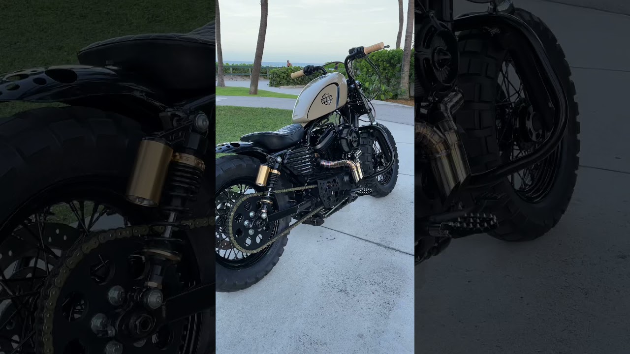Custom Harley Sportster w/ Digital Speedometer #Shorts