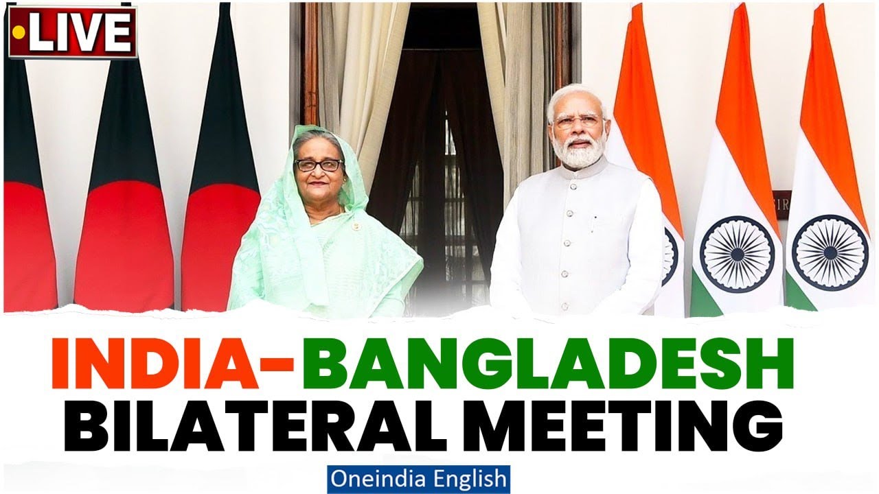 LIVE: PM Modi Meets Bangladesh PM Sheikh Hasina | Diplomatic Talks in Delhi | Oneindia News