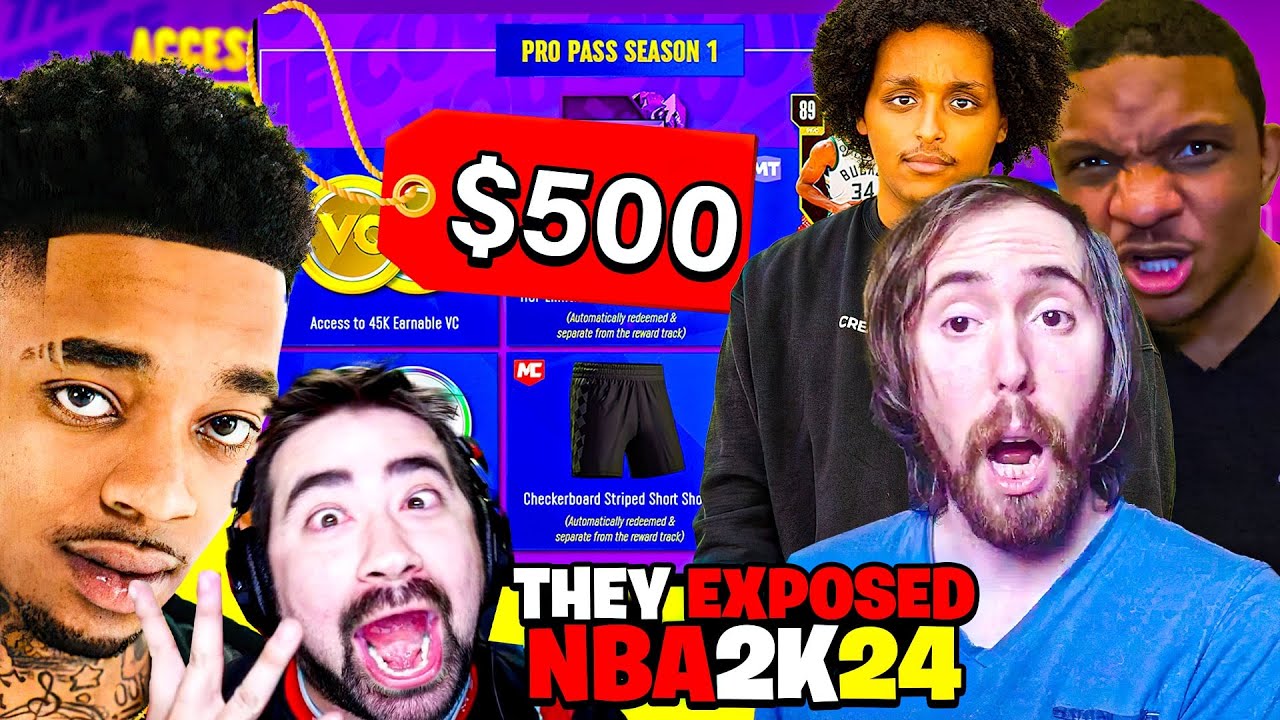 Agent 00, Asmongold, Angryjoeshow, Chris Smoove & Flightreacts Expose Nba 2k24 Season Pass