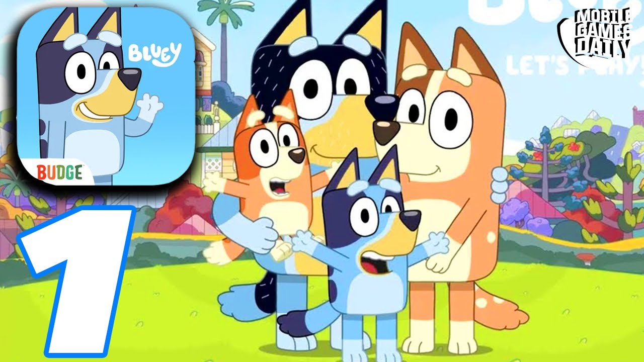 Bluey: Let's Play Gameplay Walkthrough Part 1 - Full Game All Unlocks & All Locations (iOS, Android)