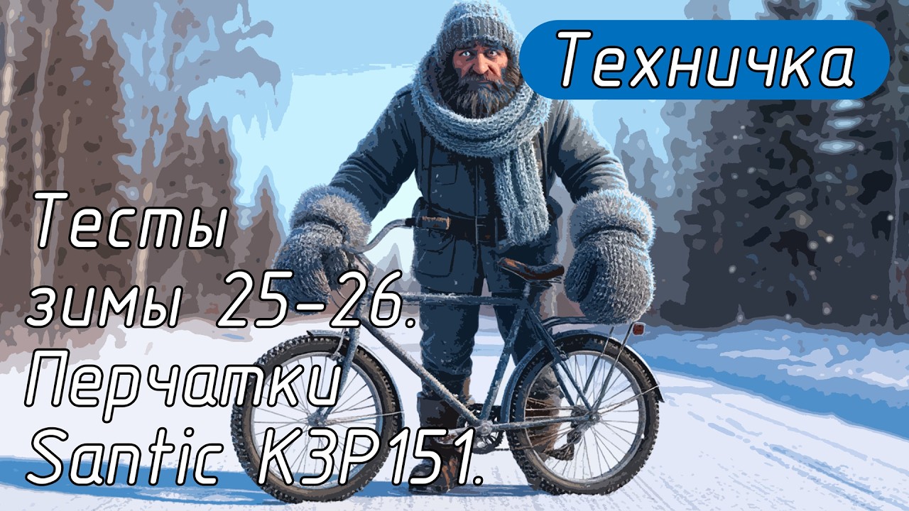 Тесты зимы 25-26. Перчатки Santic K3P151.