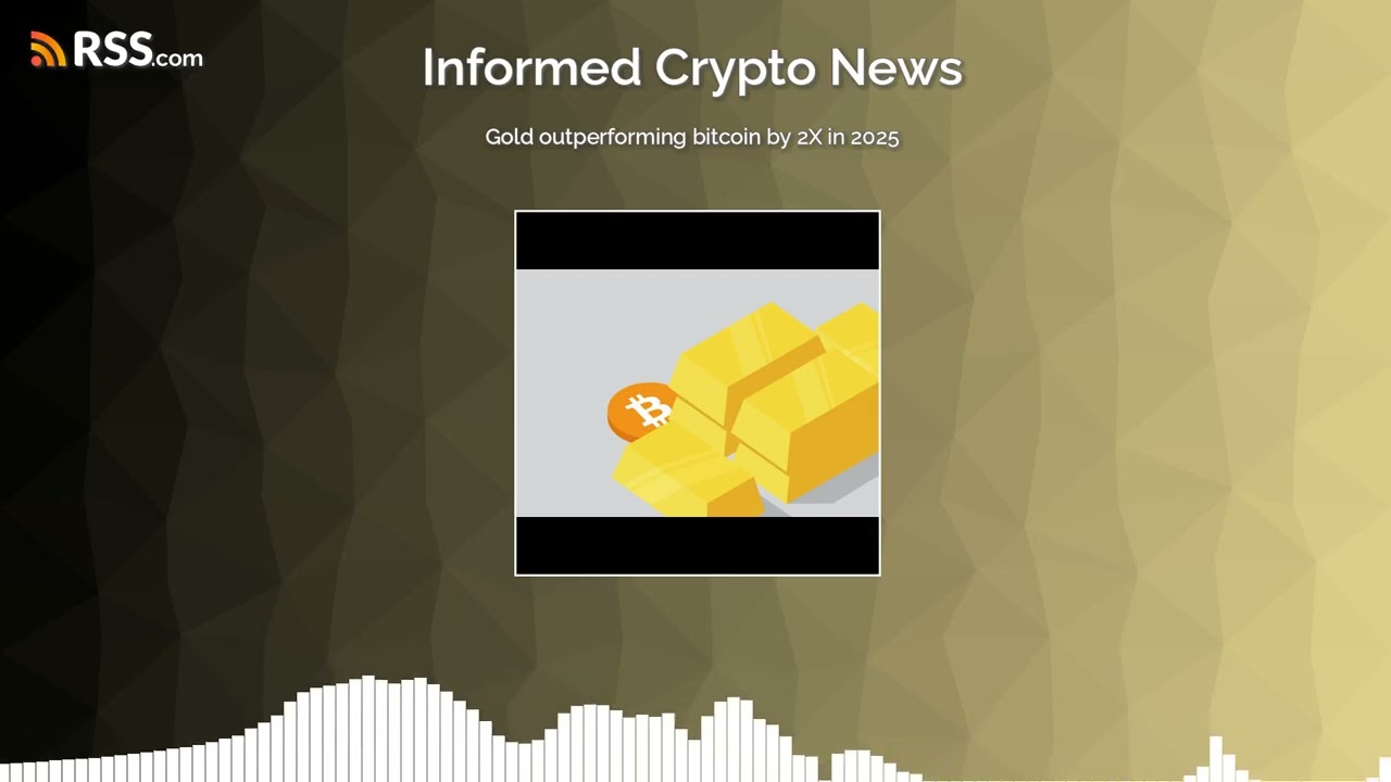 Gold outperforming bitcoin by 2X in 2025