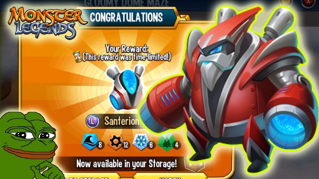 Monster Legends Santerion Limited path cast 3k6 with 10 percent