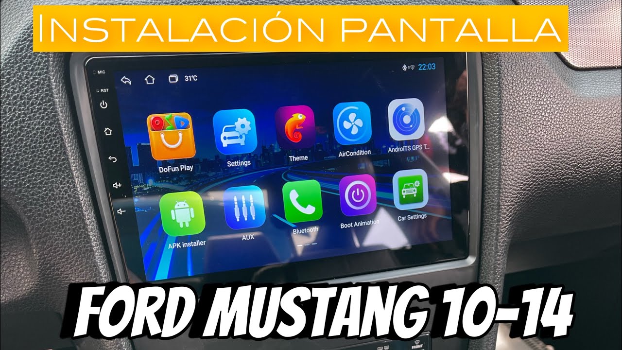 Instalación pantalla android Ford Mustang 10-14 DERICAR