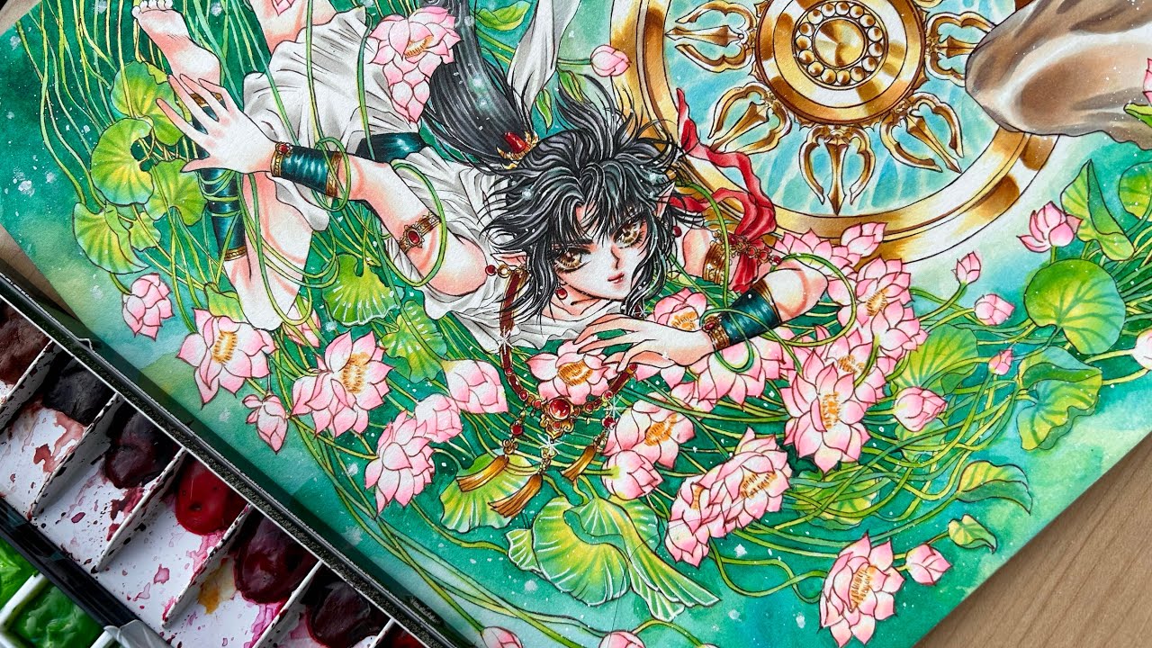 【CLAMP 聖伝】 模写 阿修羅と夜叉王描いてみた