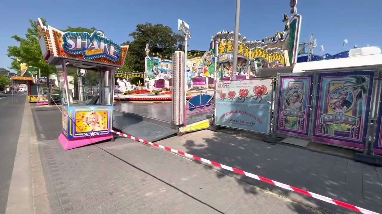 Aufbau-Rundgang Fronleichnamskirmes 2023 in Oberhausen-Sterkrade