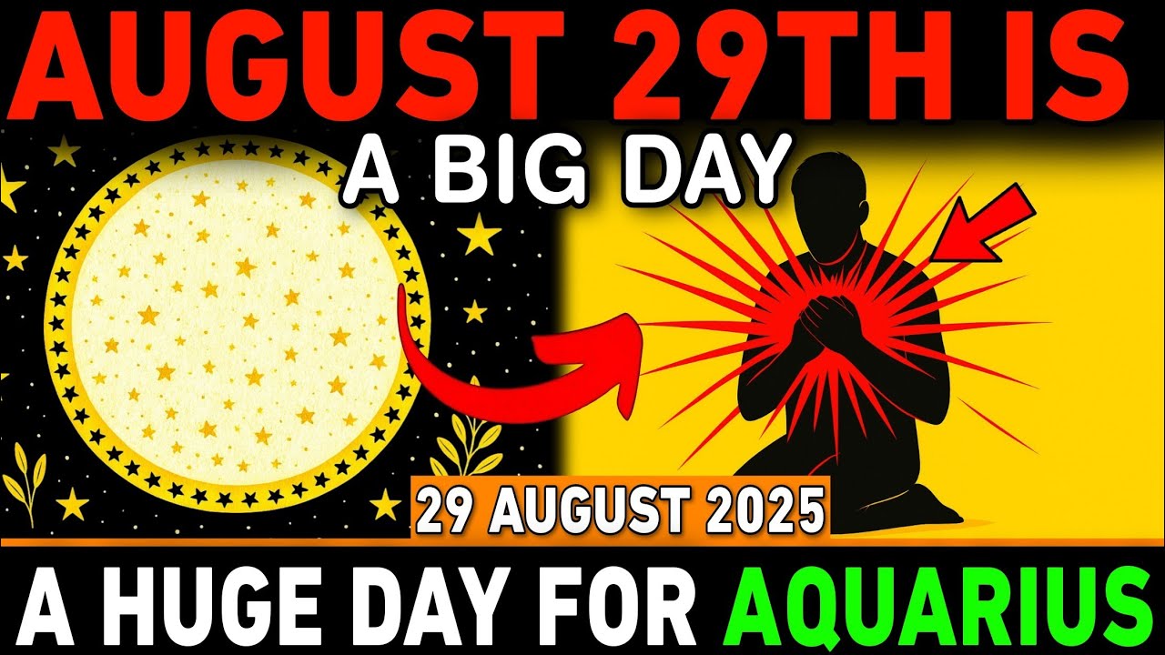 Aquarius ♒ August 29, 2025 &ndash; 3 Good News That Will Change Your Life Forever 🔮&rdquo;