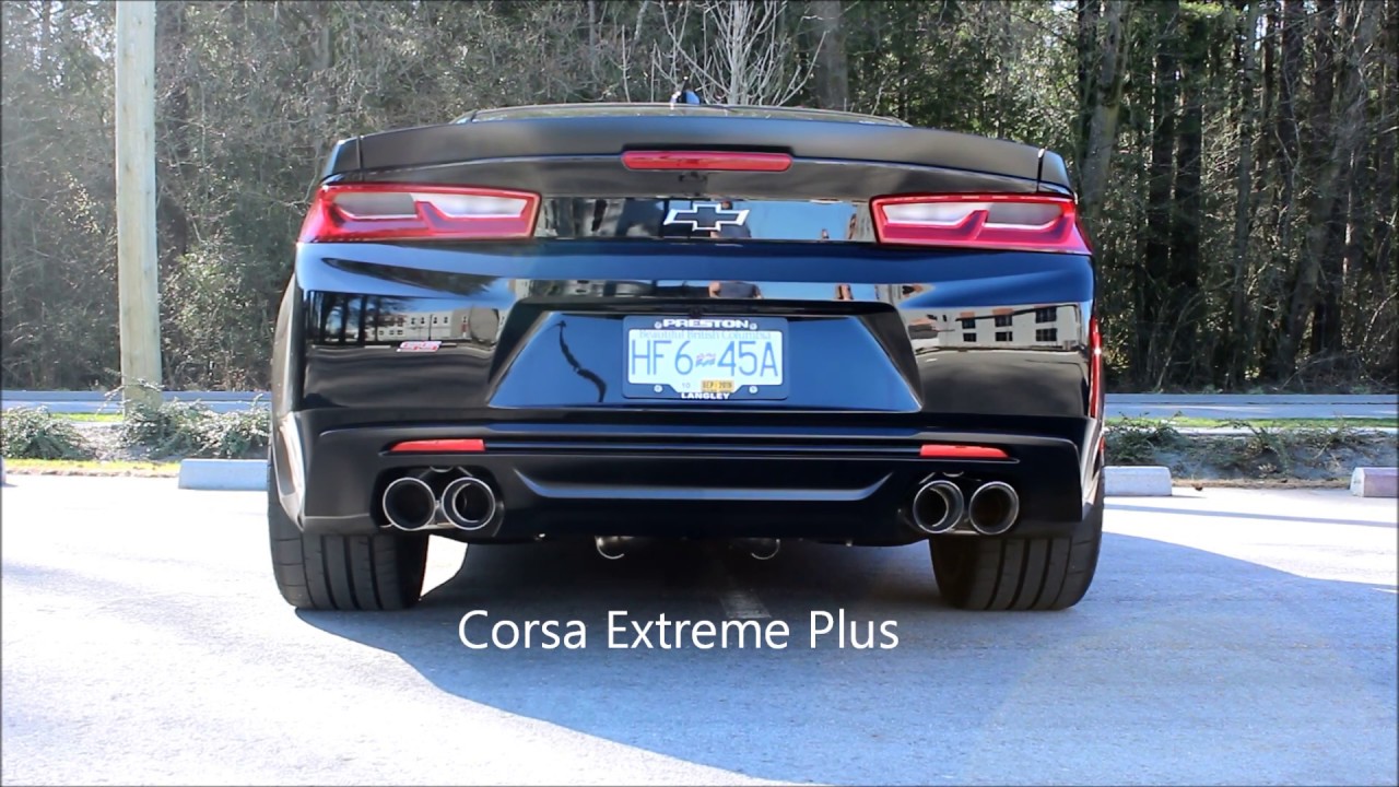 2018 Camaro ss 1le Stock vs. Corsa Extreme Plus Cat-back Exhaust. IDLE and LOUD REVS!!!