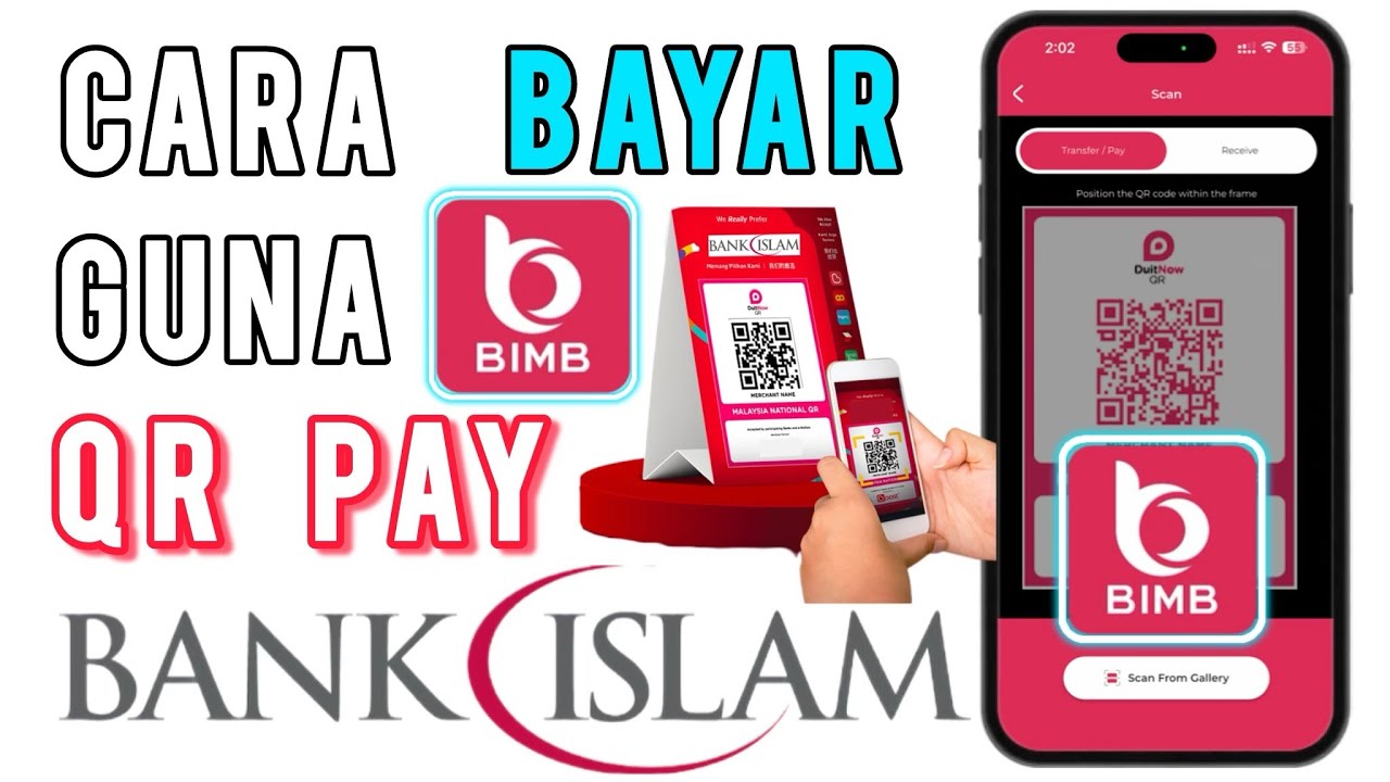 Cara Bayar Guna QR Code BIMB Mobile Bank Islam