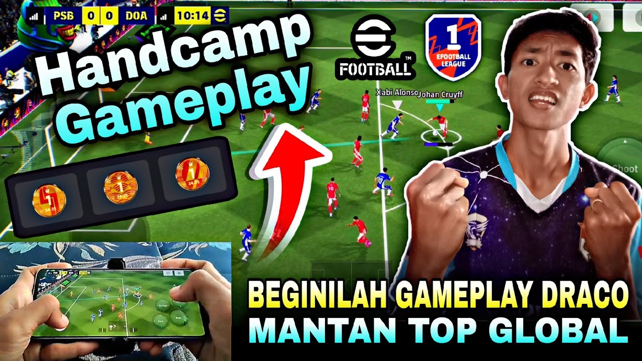 HANDCAM ❗ FAST HAND DRACO ALCEO TOP GLOBAL DIVISION 1 EFOOTBALL MOBILE, GAMEPLAY TOP GLOBAL DIVISI 1