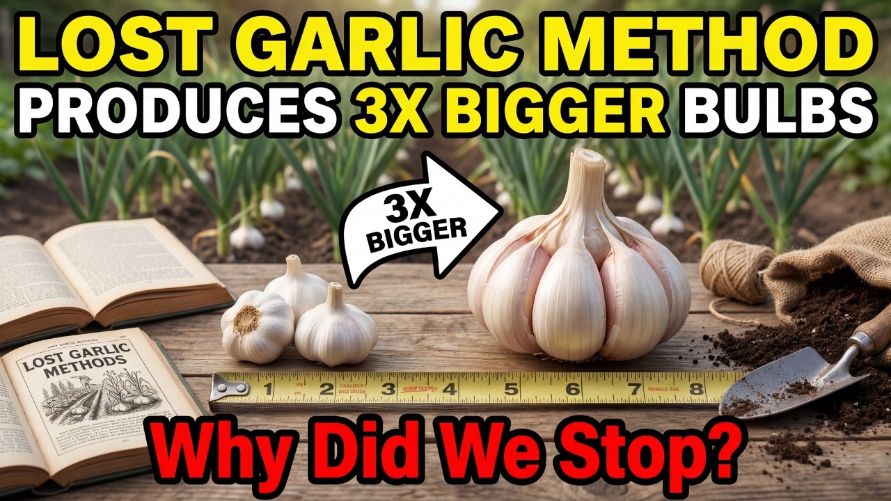 The Lost Garlic Methods That Produces 3x Bigger Bulbs — Why Did We Stop?