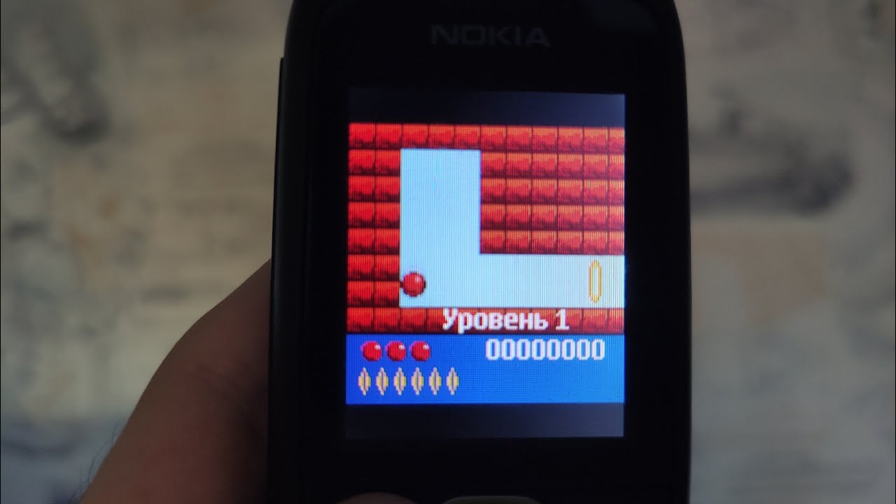 Проходим игру Bounce на Nokia 1616 без читов