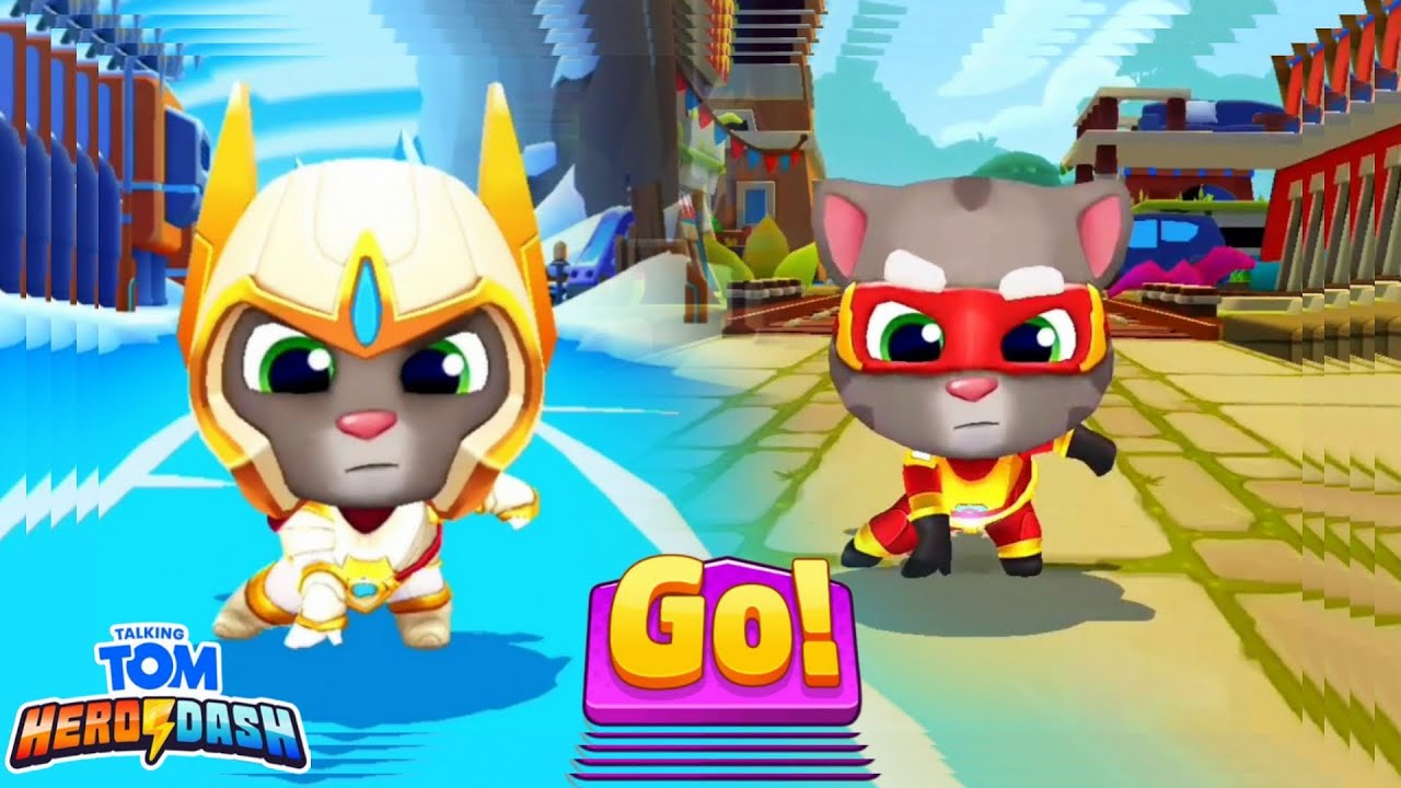 Talking Tom Hero Dash Gameplay Part 1 - Walkthrough BOSS - platinum Tom x Talking Tom