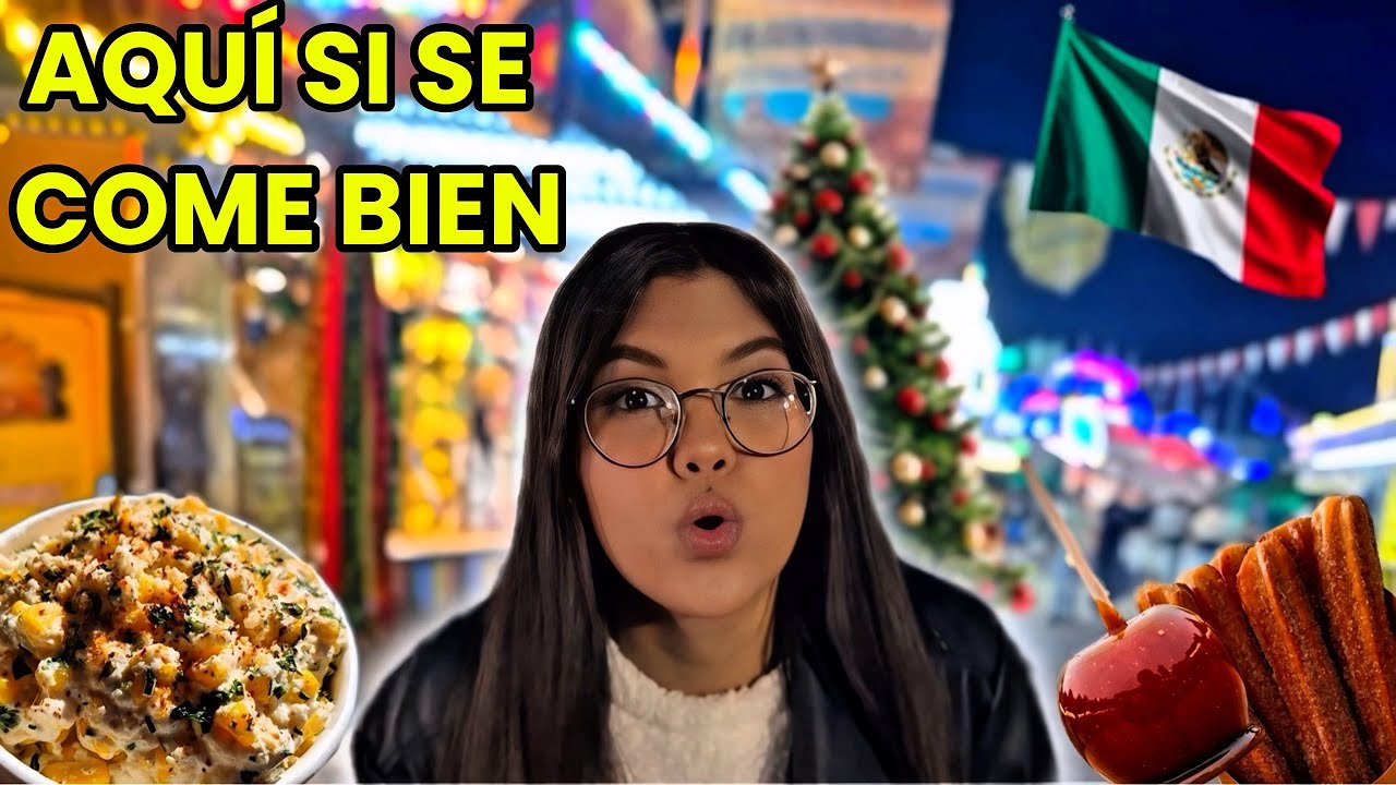 🇨🇺PRUEBO TODA LA COMIDA CALLEJERA DEL BAZAR🪅// ESTO SE COME EN NAVIDAD EN MÉXICO 🇲🇽 😱