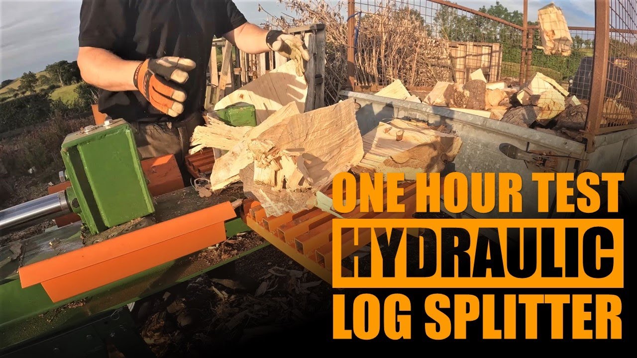 One hour splitting test with the Hartnett log splitter