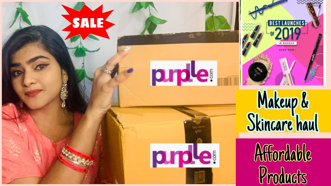 Huge PURPLLE HAUL | Affordable Skincare & Makeup |  Ria Das