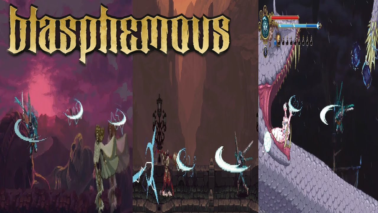 Blasphemous: All Bosses - Cloistered ruby build