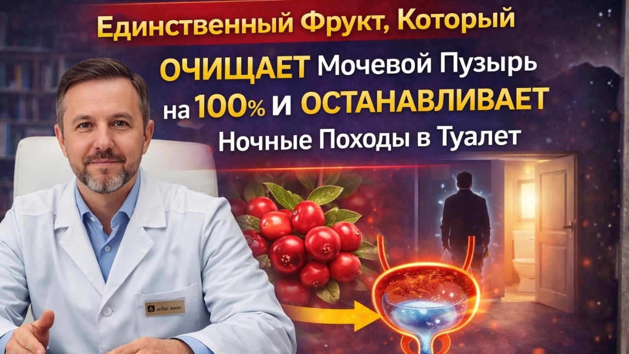 Единственный Фрукт, Который ОЧИЩАЕТ Мочевой Пузырь на 100% и ОСТАНАВЛИВАЕТ Ночные Походы в Туалет