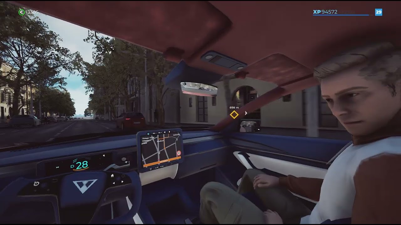 Check the mirrors before changing lanes!! -Taxi Life: A city driving simulator