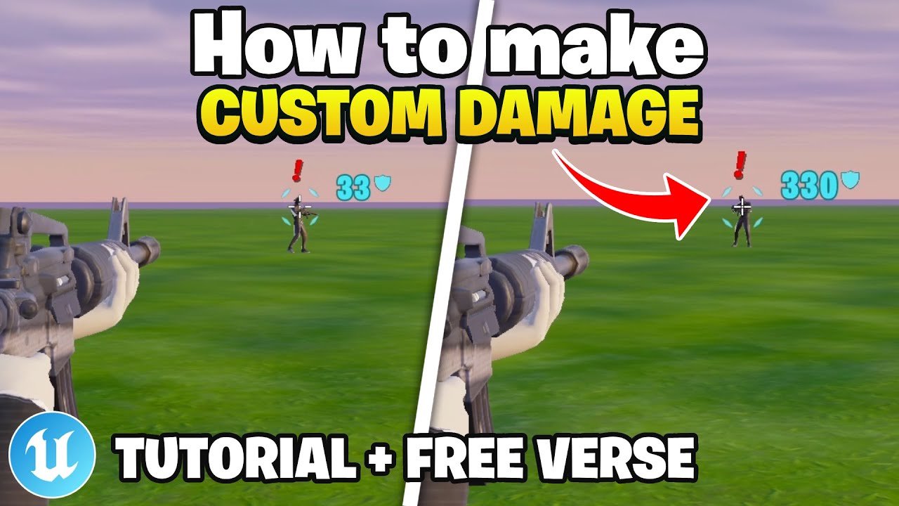 How to make CUSTOM DAMAGE in UEFN!