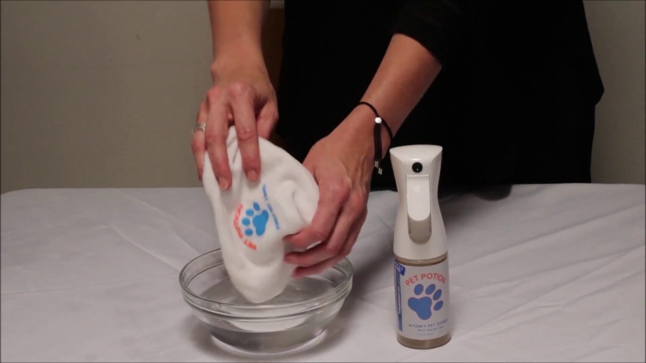 How to use the Pet Potion Mitt System