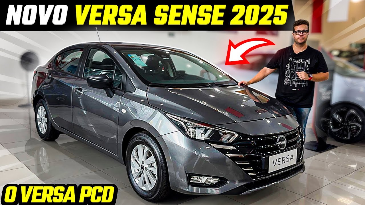 NOVO NISSAN VERSA SENSE 2025 - O VERSA PCD QUE PODE CUSTAR MENOS DE 100 MIL