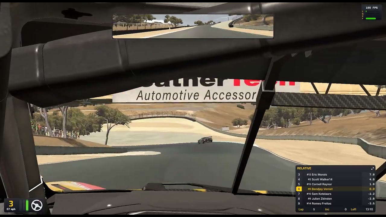 iRacing Laguna Seca GT3 Climb Through Field