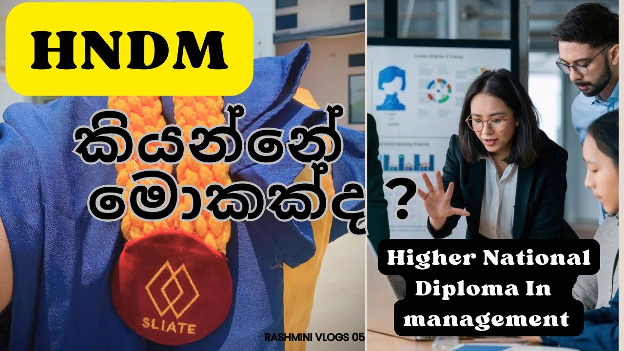 HNDM කියන්නේ මොකක්ද ? 💕👩&zwj;🎓 Higher National Diploma In Management 🤍
