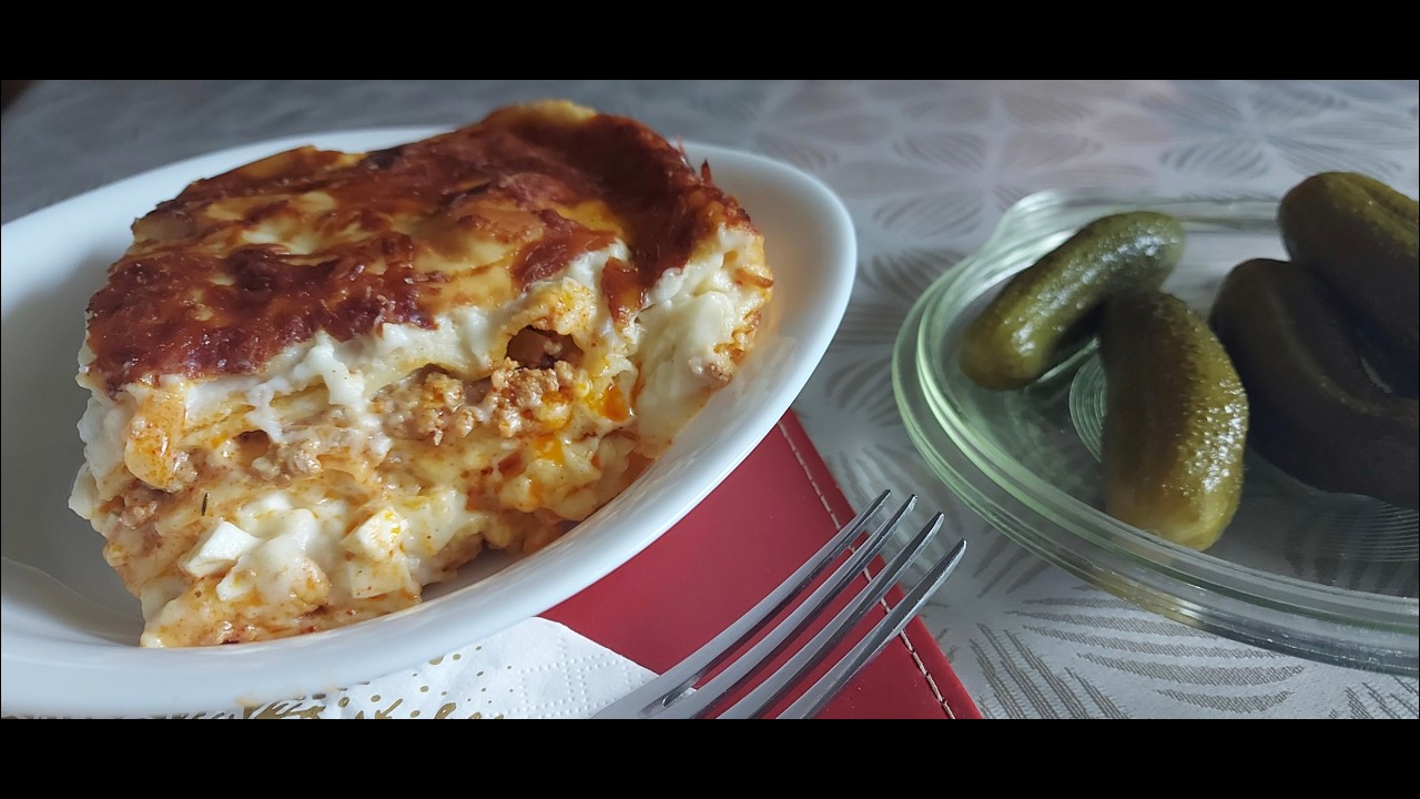 Lasagne készült, palacsinta tésztával.