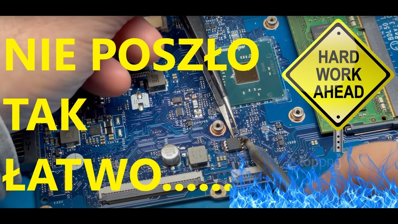 Nie poszło tak łatwo.....Naprawiam  HP250 G5
