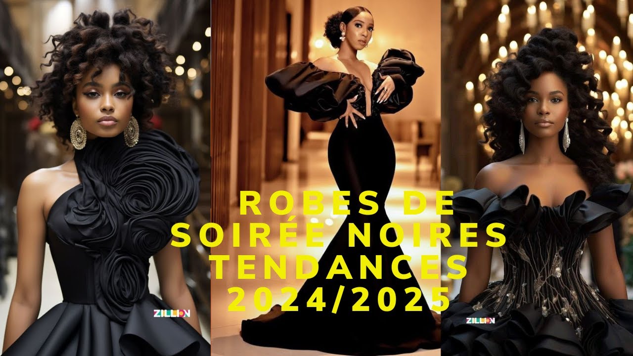 Robes de soirée noires tendance 2024/2025