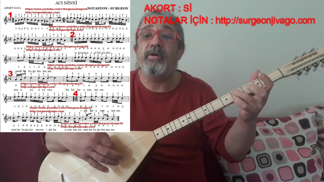 SOLFEJ AHMET KAYA ACI NİNNİ KISA SAP BAĞLAMA EKLEYEN SURGEON