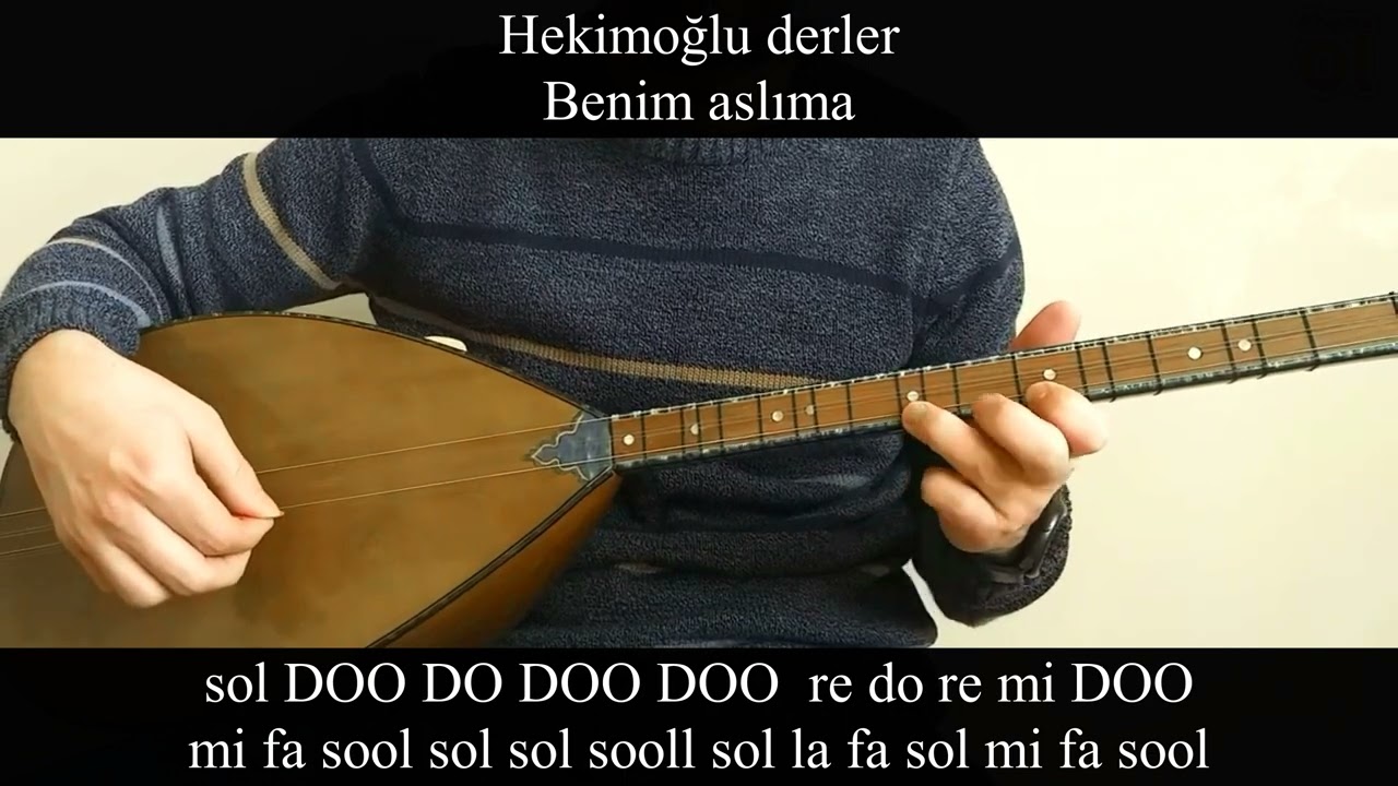 Hekimoğlu ( Do Karar)| Solfej | Kısa Sap Bağlama | Bağlamanın Sesi | En Kolay Bağlama Dersi