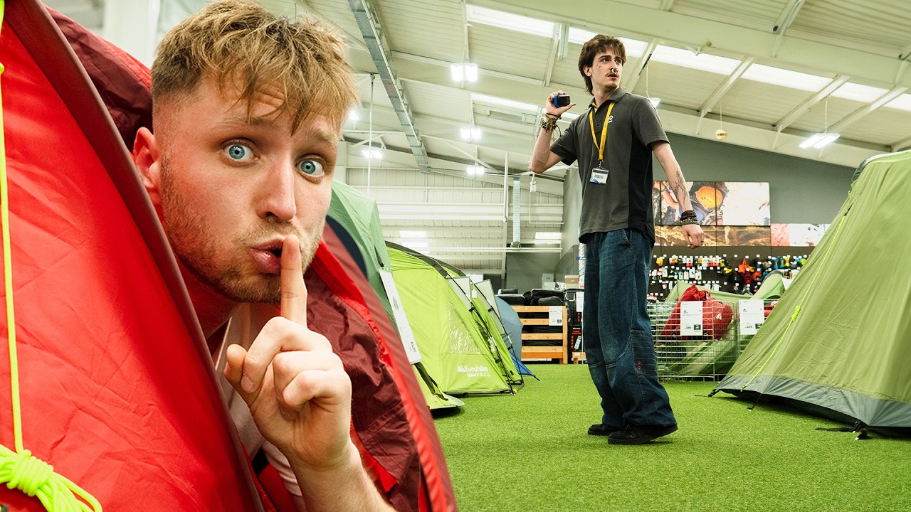 Camping in a Tent Store, Until I Get Caught