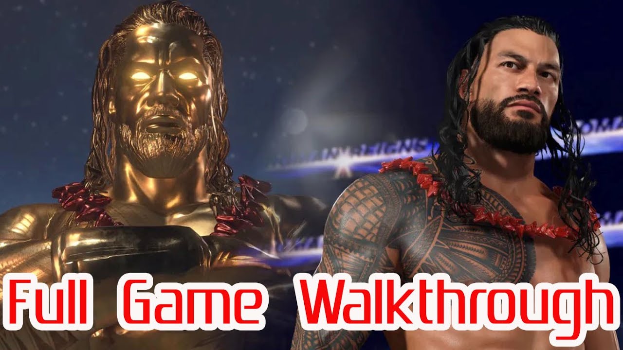 WWE 2K25 The Island Full Game Walkthrough No Commentary 4K 60FPS