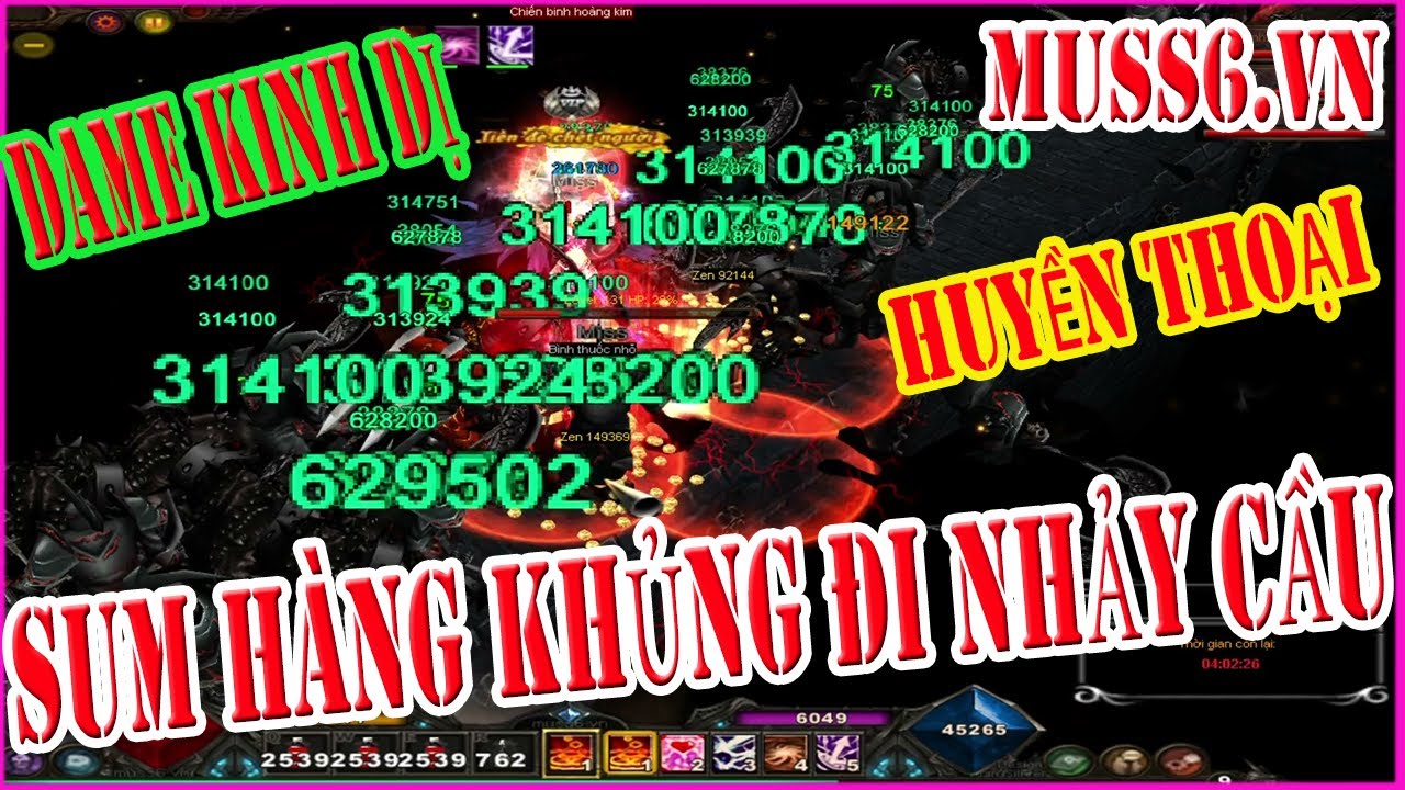 Mu Online | MUSS6.VN Cầm ACC Sum Khủng Sever Đi Huyết L&acirc;u Nhảy Cầu Dame Q&uacute;a Gh&ecirc; | GAME TV