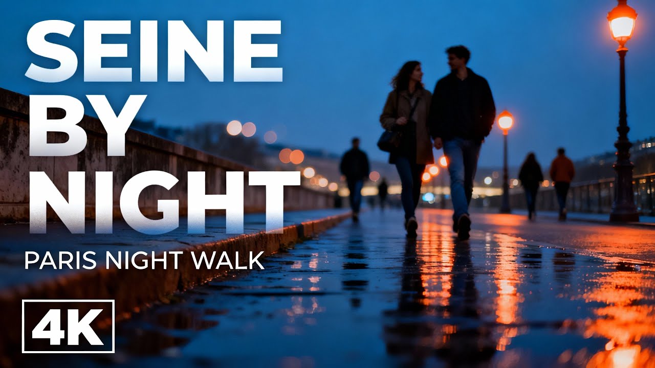 Paris Night Walk | From Musée d'Orsay to Hôtel de Ville, Along the Seine 4K