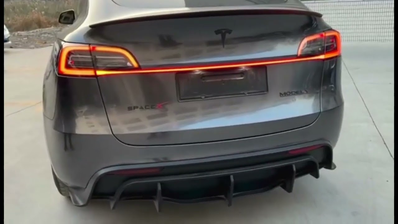 Tesla Model 3/Y full width Taillight Sequential Appliqu&eacute; upgrade