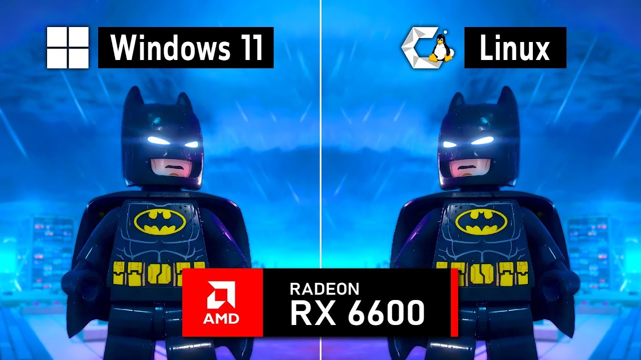 Windows 11 против CachyOS &mdash; RX 6600 (1080p, FSR 4.1.1, исправление VRAM)